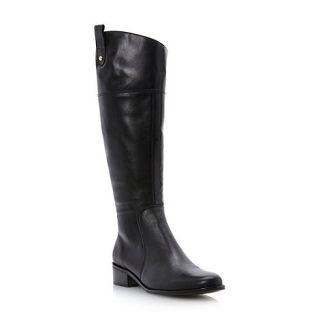 Dune Black troonbridge side pull up tab leather riding boots