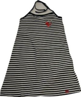 GIRANDOLA  Shirt Kleid Strandkleid marine weiss  116: Bekleidung