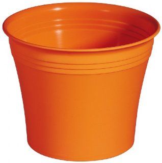 bertopf MICHELE 25 cm rund aus Kunststoff, Farbe:orange: Garten