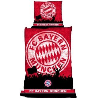 FC Bayern Mnchen Bettwsche "Fans" Biber: Sport & Freizeit