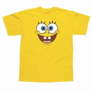 Spike Kinder T Shirt Spongebob "Spongegesicht", gelb, Gr. 128: Bekleidung