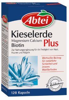 Abtei 52900 Kieselerde Magnesium Calcium Biotin Plus, 128 Kapseln: Lebensmittel & Getrnke
