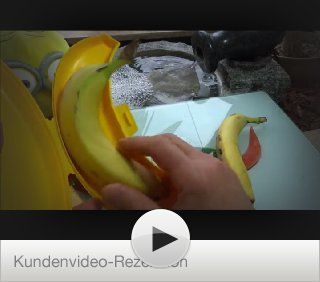 Fackelmann 42077 Bananentresor 25x7cm Aufbewahrungsbox: Küche & Haushalt