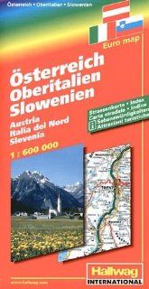 Hallwag Straenkarten, sterreich, Oberitalien, Slowenien: Hallwag: Bücher
