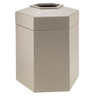Commercial Zone 45 Gallon Hex Waste Container 7372 Color: Charcoal