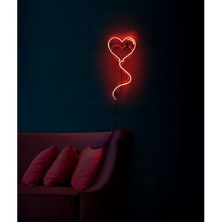 Heart Balloon Neon Sign by Oliver Gal