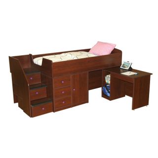 Sierra Captain's Bed with Hideaway Desk