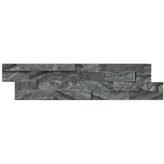 MS International Random Sized Marble Splitface Tile in Glacial Black