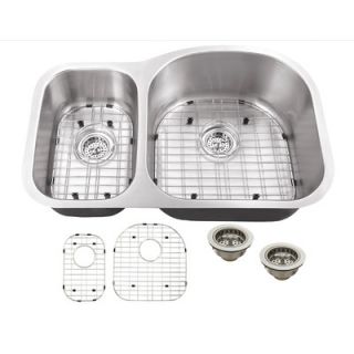 29.5 x 16.5 Double Bowl Kitchen Sink with Faucet