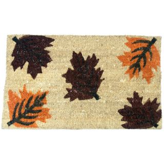 Rubber Cal Maple Leaf Coir Outside Door Mat (18 x 30)   15623739