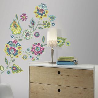 Boho Floral Peel and Stick Giant Wall Decals