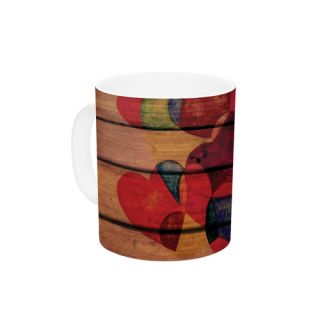 Wooden Heart by Louise Machado 11 oz. Ceramic Coffee Mug