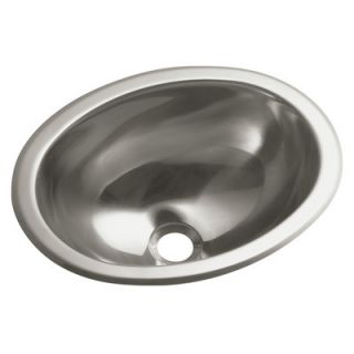 Entertainment No Hole Oval Undermount / Self Rimming Bathroom Sink by
