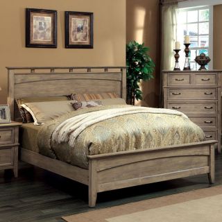 Shunner Pike Low Profile Bed   Weathered Oak   Low Profile Beds