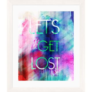 Lets Get Lost Framed Textual Art by PTM Images