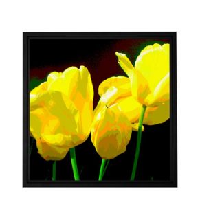 ArtWall Yellow Tulips 2 by Herb Dickinson Framed Painting Print on