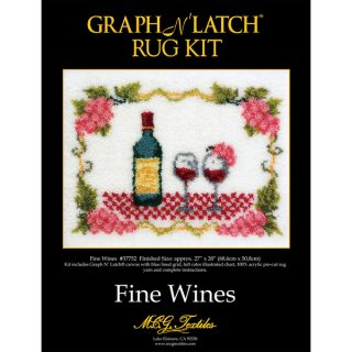 Latch Hook Kit 27 x 20 Fine Wine