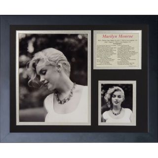 Marilyn Monroe   Necklace B&W Framed Photo Collage