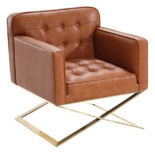 Wade Logan Chilton Lounge Chair in Brown