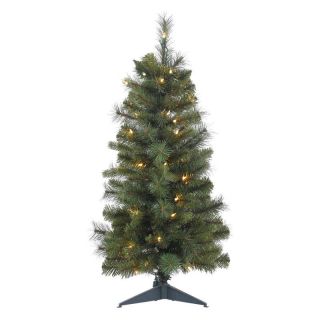Vickerman Classic Mixed Pine Full Pre lit Christmas Tree with Plastic Stand