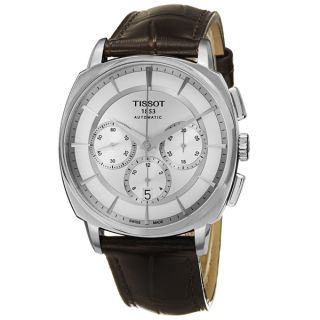 Tissot Mens T059.527.16.031.00 T Lord Silver Dial Brown Leather