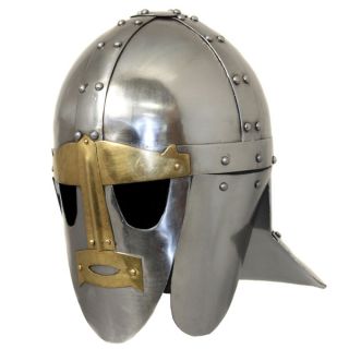 Hand crafted 6th Century Sutton Hoo Anglo Saxon Steel Replica Helmet