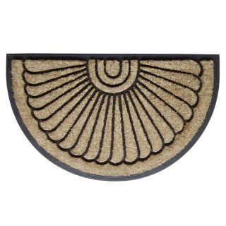 Creative Accents Dirtbuster Rubber / Coir Sunburst Front Porch Welcome Mat   Doormats