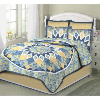 Greenland Home Fashions Colorado Cabin Cotton Patchwork 3 Piece Quilt