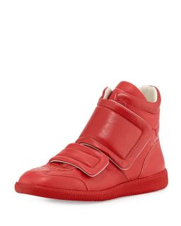 Maison Margiela Clinic Two Strap High Top Sneaker, Red