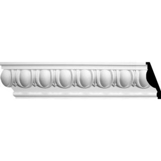 Ekena Millwork 4 3/4 H x 96 W x 2.38 D Egg and Dart Crown Moulding