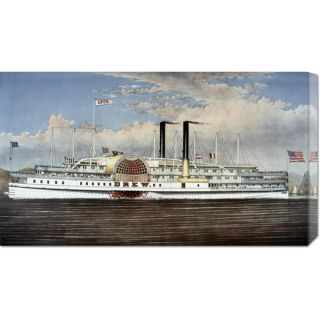 Big Canvas Co. Currier and Ives Peoples Line   Hudson River, The