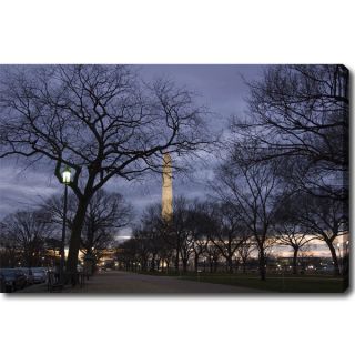 Lois Bryan The Washington Monument at Night Canvas Art