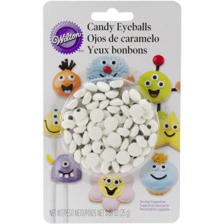 Candy Decorations 50/PkgWhite Eyeballs   17646813  