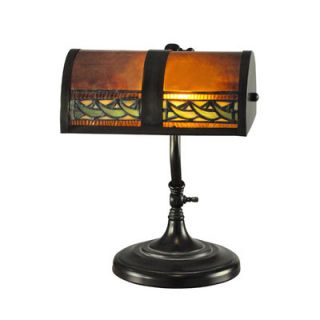 Dale Tiffany Egyptian 14 H Table Lamp with Rectangular Shade