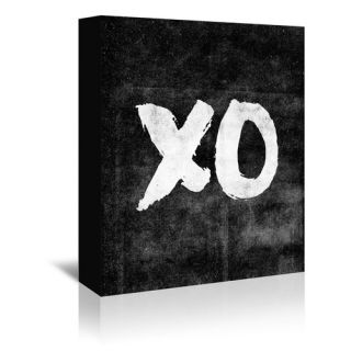 Americanflat XO Paint Textual Art on Gallery Wrapped Canvas