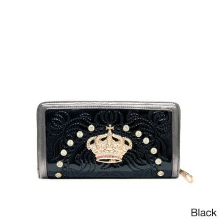 Nicole Lee Jasmine Crown Hardware Embossed Wallet