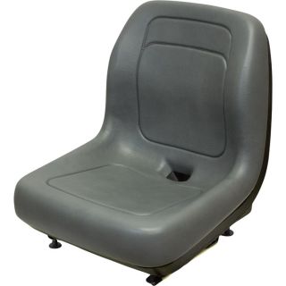 K & M Uni Pro 128 Universal Vinyl Seat — Gray, Model# 8235  Construction   Agriculture Seats