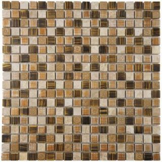 Merola Tile Pangea Zealandia 11 3/4 in. x 11 3/4 in. x 8 mm Porcelain Mosaic Wall Tile FSHPGZL
