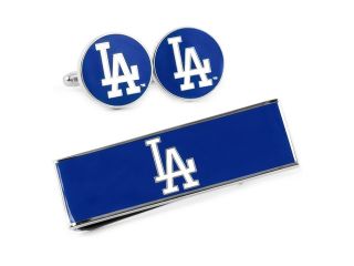 LA Dodgers Cufflinks and Money Clip Gift Set