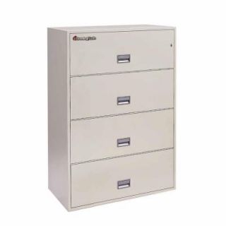 SentrySafe 4 Drawer 36 in. W Lateral Fire File in White Glove Delivery 4L3600