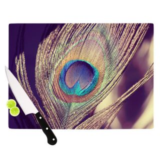 Proud as a Peacock by Nastasia Cook Feather Cutting Board