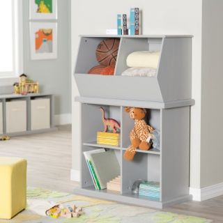 Classic Playtime Stackable Toy Storage   Gray   Toy Storage
