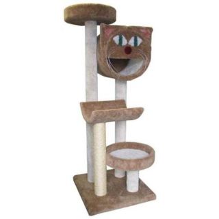 4 Tier Cat Tree with High Perch (Cream)
