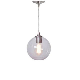 Home Decorators Collection Orb Clear and Nickel Ceiling Pendant 1235705420