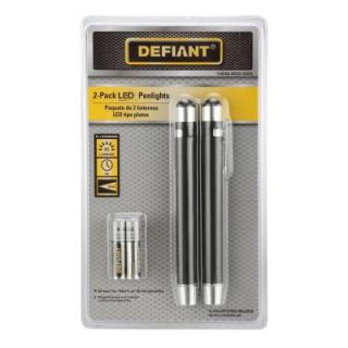 Defiant LED Pen Flashlight (2 per Pack) HD13Q409