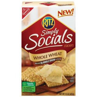 Nabisco Ritz: Simply Socials Whole Wheat Crackers, 15 oz
