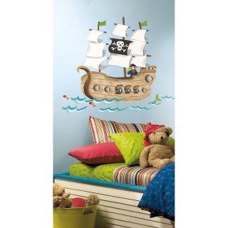 Pirate Ship Peel & Stick Giant Wall Decals   Wall Decals