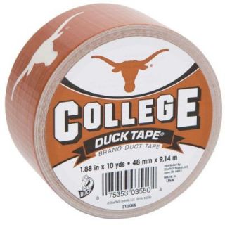 Duck College 1 7/8 in. x 30 ft. University of Texas Duct Tape (6 Pack) 240278