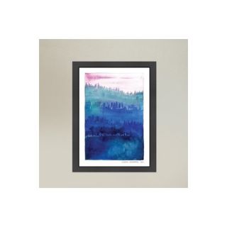 Americanflat Pink Wood Framed Graphic Art
