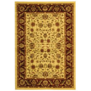Safavieh Lyndhurst Ivory and Rust Rectangular Indoor Machine Made Area Rug (Common: 6 x 9; Actual: 72 in W x 108 in L x 0.58 ft Dia)
